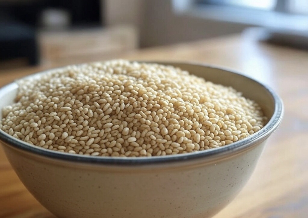 Sesame seeds in warehouse